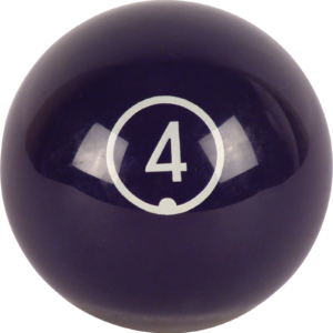 Aramith Continental Replacement Ball – #4 | Golden Break Billiards